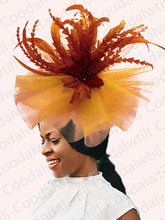 Kentucky Derby Big Fascinator Hat Women Wedding Elegant Feather Pillbox Cap Royal Party Headpiece Ladies Evening Church Chapeau