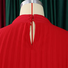 Chiffon Dress for Women Elegant 2024 New Round Neck Batwing Sleeve Loose Knee Length Luxury African Birthday Party Dinner Dress