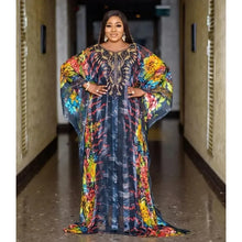 Customized African Dresses for Women 2025 Fall Long Maxi Dress African Clothes Dashiki Sexy Abaya Dubai Boubou Robe Africaine Fe