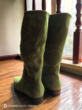 Fashion Knee Length Women's Frosted Leather Long Boots