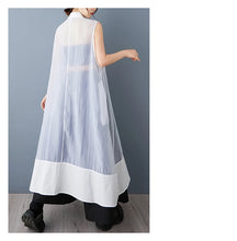 NYFS 2025 Summer New Loose plus Size Organya splicing sleeveless Shirt Dress Robe Elbise Korean Style Women Dress