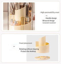 360° Rotating Makeup Brush Holder Desktop Makeup Organizer Cosmetic Storage Box Lipstick Eyebrow Brush Holder Jewelry Container