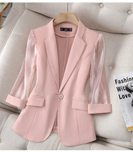 2024 New Blazer Women Suit Jacket Female Feminine Blazers Notched Collar Business Suit Elegant Office Ladies Blaser Outwear