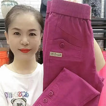 New 2024 Korean Women's pants Autumn High Waist Cotton Hemp Casual Slim High Waist Pants Female Loose Harun pants Ladies Trouser