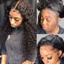 Wear And Go Best Water Wave 13x4 HD Lace Frontal Wig Wet Glueless Deep Water Cheap Wigs On Clearance Sale Human Hair 180% Wig