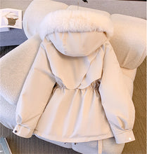 Women's Winter Fashionable Hooded Drawstring Padded Jackets