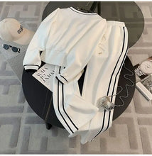 Spring and Autumn High End Casual Sports Set Women's Western V-neck Top Wide Leg Pants Two Piece Setj Uicy Corture Tracksuit