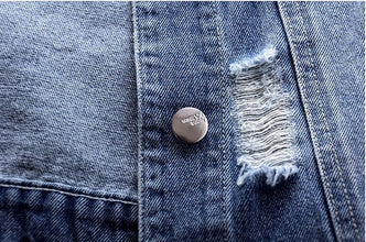 Denim Women Vest Luxury Pearls Fashion Ripped Autumn Plus Size Jeans Jacket Sleeveless Loose Short Coat Causal Waistcoats