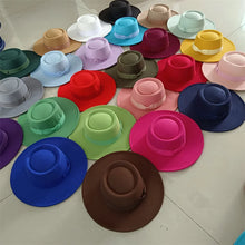 Sombrero Raised Top Fedora Hat 2023 New European and American Fedora Hat Jazz Hat Men's Round Top Hat New Wholesale Sombrero