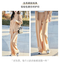 100% Merino wool fall/winter new women's sweater crewneck hooded Cardigan Fashion all-in-one warm pants suit