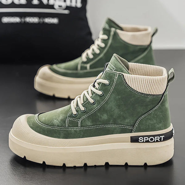 Men's High-Top Platform Casual Comfortable Winter Boots