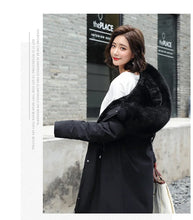 Women's Winter Parka Hooded Fur Collar Jacket