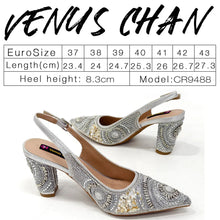 Spot Goods Elegant Streamlined Pointed Toe Women's Shoes Matching Flower Basket Handbag Party Women's Shoes And Bag Set