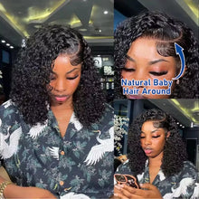 Glueless Wigs Human Hair Wear And Go kinky Curly Brazilian Hair Plucked Precut 13X4 Lace Closure Deep Curls Wigs For Black Women