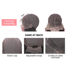 13x4 Short Body Wave Lace Frontal Bob Wig 200% Density Brazilian Remy 100% Human Hair Transparent Lace Wigs For Women 12 14 Inch