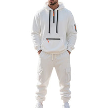 Men's 2 Piece Long Sleeve Athletic Full Zip Jogging Sweatsuits
