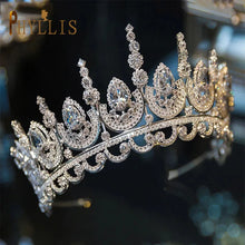 A195 Baroque Wedding Headband Crystal Bridal Crowns and Tiaras Hair Jewelry Accessories Women Rhinestone Headwears Queen Diadems