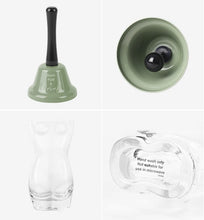 BespritGift Creative Glass Beer Mug 400ml Hand Bell Novelty Gift Set Humor Relax Design for Men & Beer Lovers Unique Drinkware