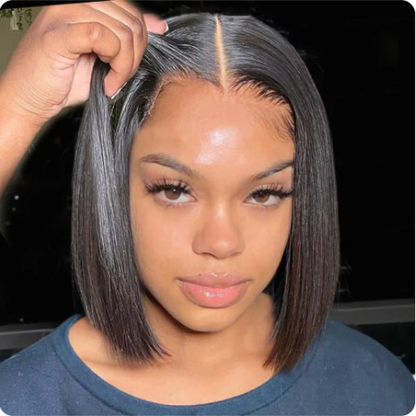 Wear And Go Glueless Wig Human Hair Bob Straight PreCut Lace Frontal Upgraded Air Wigs For Women Perruques Cheveux Humain OnSale