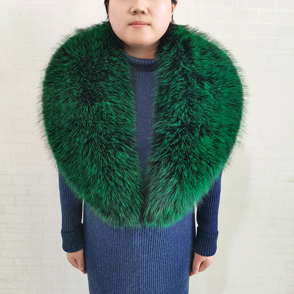 Women's Warm Fluffy Shawl Fashionable Artificial Fluffy Collar Scarve