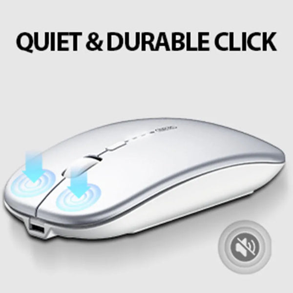 IM1P Rechargeable Wireless Mouse [Power Display Enhanced Edition] Office Light Sound Laptop Home 2.4G Ultra Thin Portable
