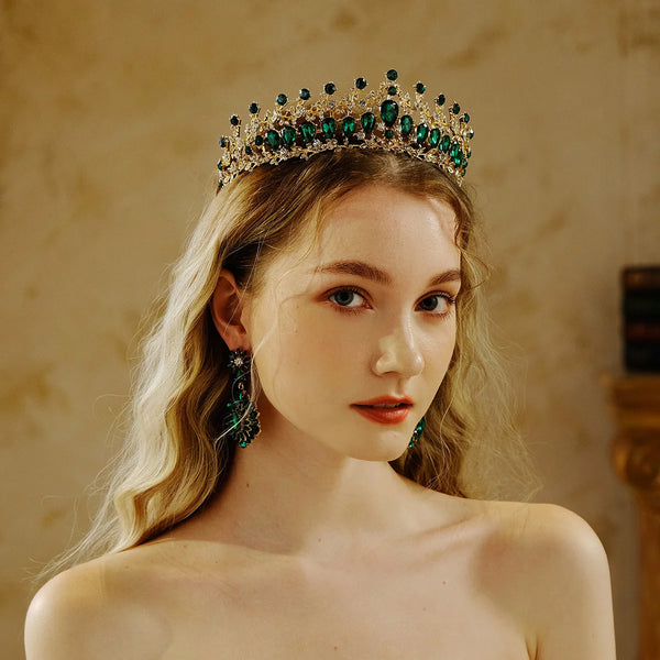 Fashion Gold Silver Color Crystal Rhinestone Tiara And Crowns For Princess Women Diadems Bridal Wedding Hair Accessories