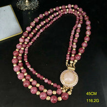 Natural grandmother green strawberry crystal beads rhinestone necklace earrings bracelet luxury exquisite women wedding jewelry