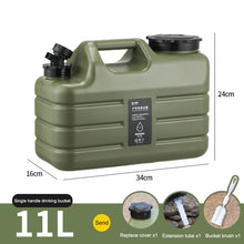 11L Large Capacity Portable Camping Bucket Water Storage No Leakage for Camping Fishing Picnic Hiking Drinking Water Canister