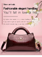 KAIDIFEINIROO Kangaroo Brand Alligator Pu Leather Shoulder Crossbody Bag Clutch Hand Bags for Mother Small Women Handbags New
