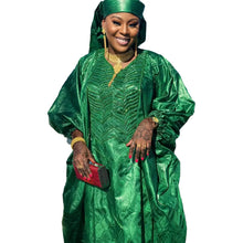 African Dresses For Women Luxury Boubou Material Rich Embroidery Design