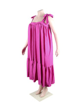 Wmstar Plus Size Dresses for Women New In Summer Clothes Slip Bow Big Hem Solid Elegant Maxi Dress Wholesale Dropshipping 2023