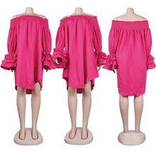 2023 Summer New Fashion Casual Women's Hot Selling Off Shoulder Bust Ruffled Dress