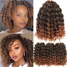 3 Packs Wand Curl Jamaican Bounce Crochet Hair 8inch T Purple 27 30 350 Bug Ombre Blonde Synthetic Jumpy Wand Curly Hair 60Roots