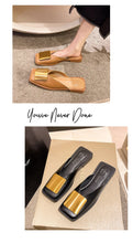 Baotou Slippers Women Wear 2024 New Korean Version of Lazy Metal Buckle Sandals Slip-on Sandals