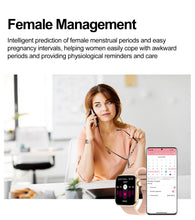 2025 AI Diagnosis NFC Smart Watch Women 1.85 inch AMOLED Blood pressure Heart Rate Temperature BT call Smartwatches Men For IOS