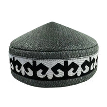 Kazakh Hats for Men Embroidered Blue Green Black Handmade Dancing Party Cotton Dubai Kufi Hijab Spring Caps Elegant