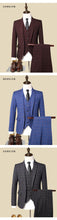 Suit M-5XL (Blazer + Vest + Trousers) Italian Style Fashion Business Elegant Gentleman Plaid Slim Casual Formal Suit 3-piece