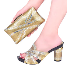 New Arrival Green Color Italian Shoes with Matching Bags Shoes and Bag Set African Sets 2024 Shoe and Bag Set for Party In Women