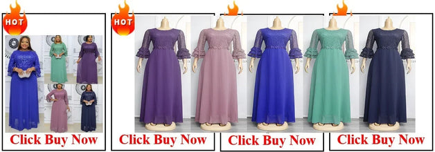 Fake Two-Piece African Dresses for Women 2025 Traditional Nigeria Mesh Hot Drill Caftan Dress Abaya Musulman Robe Femme Clothes