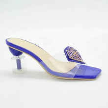 New Arrival Italian Women Shoes Decorated with Rhinestone Open Toe Pumps Luxery Shoes Women Nigerian Women Party Pumps