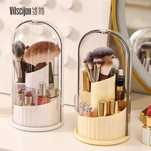 360° Rotating Makeup Brush Holder Desktop Makeup Organizer Cosmetic Storage Box Lipstick Eyebrow Brush Holder Jewelry Container