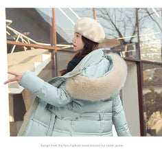 Women's Winter New Cotton-padded Jacket Long Over-the-knee Coat