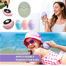 Sun Screen Applicator for Kids and Adults, Portable Refillable Applicator Roller With Replacement Sponge Sun Lotion Applicator