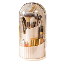 360° Rotating Makeup Brush Holder Desktop Makeup Organizer Cosmetic Storage Box Lipstick Eyebrow Brush Holder Jewelry Container