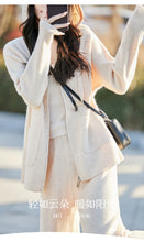 100% Merino wool fall/winter new women's sweater crewneck hooded Cardigan Fashion all-in-one warm pants suit