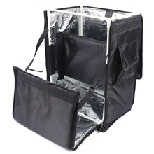 42L Portable Food Pizza Delivery Picnic Storage Backpack Waterproof Oxford Cloth Foldable,Easy to Install and Dismantle Black