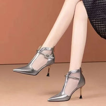 Women's High Heel Sandals Thin Heels Pointed Tip Buckle Women Ankle Boots Side Cutout Sexy Sandalias De Tacón Summer New Style