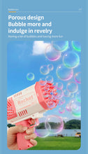 Space Bubble Gun Electric Bubbles Machine Guns Fully Automatic 40 Holes Space Soap Bubble Summer Outdoor For Boys and Girls Toys