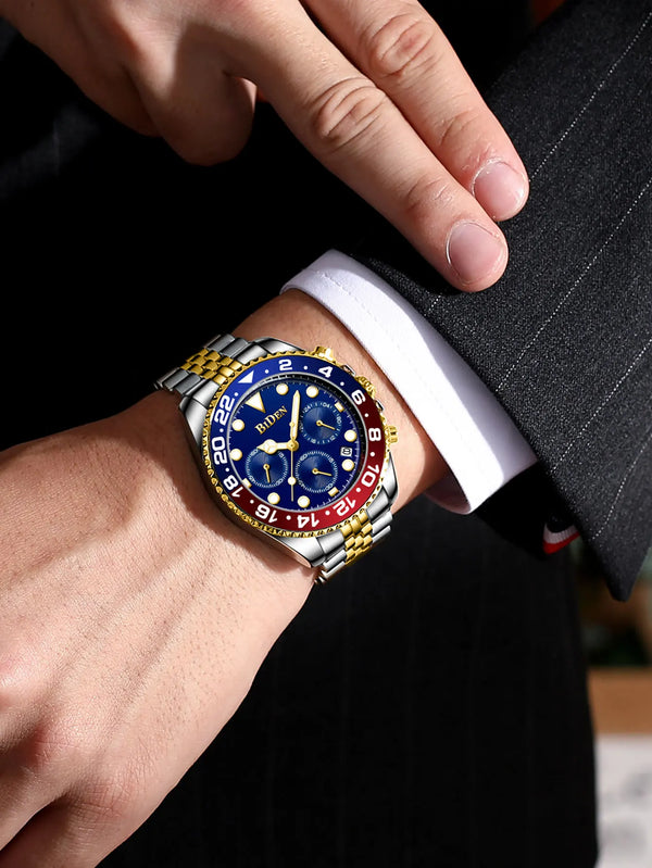 Men's Multi functional Waterproof Quartz Watch