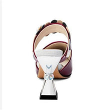 Pointed Designer Slides Fashion Rhinestones Non-Slip Women Slippers Elegant High Heel Outdoor Pearl Party Shoes